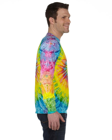 Tie-Dye Adult 5.4 oz. 100% Cotton Long-Sleeve T-Shirt Tie-Dye