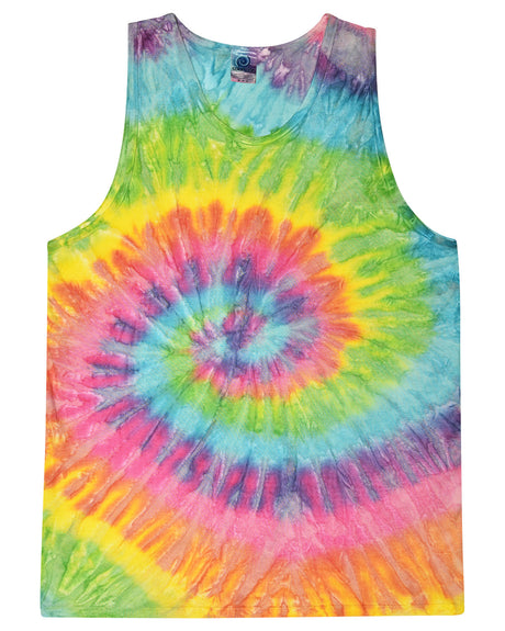 Tie-Dye Adult 5.4 oz. 100% Cotton Tank Top Mens Apparel Shirts & Tops