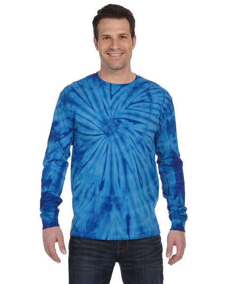 Tie-Dye Adult 5.4 oz. 100% Cotton Long-Sleeve T-Shirt Tie-Dye