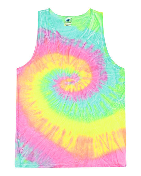 Tie-Dye Adult 5.4 oz. 100% Cotton Tank Top Mens Apparel Shirts & Tops