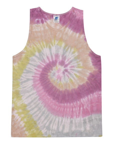 Tie-Dye Adult 5.4 oz. 100% Cotton Tank Top Mens Apparel Shirts & Tops