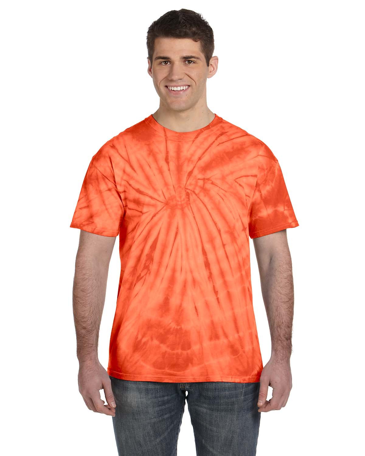 Tie-Dye Adult 5.4 oz. 100% Cotton Spider T-Shirt Mens Apparel Shirts & Tops