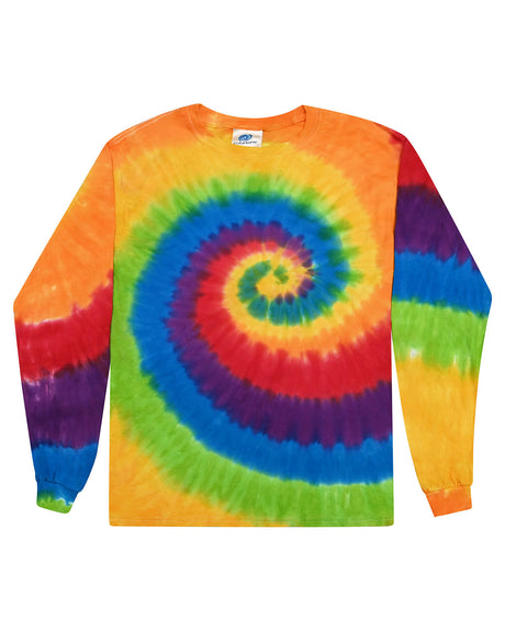 Tie-Dye Adult 5.4 oz. 100% Cotton Long-Sleeve T-Shirt Tie-Dye