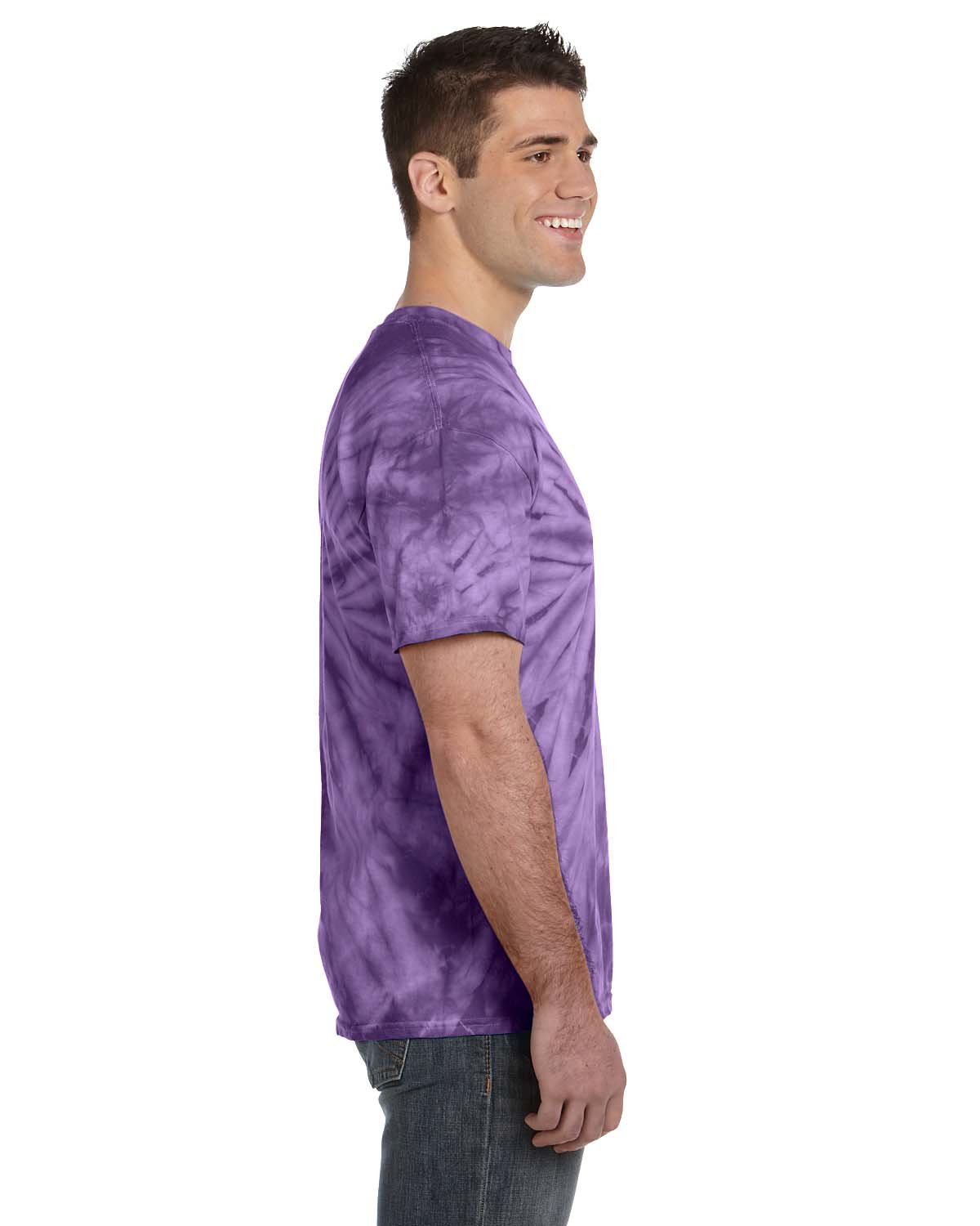 Tie-Dye Adult 5.4 oz. 100% Cotton Spider T-Shirt Mens Apparel Shirts & Tops