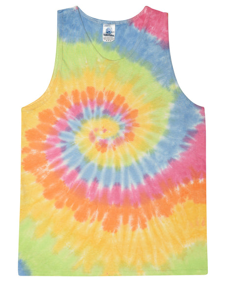 Tie-Dye Adult 5.4 oz. 100% Cotton Tank Top Mens Apparel Shirts & Tops