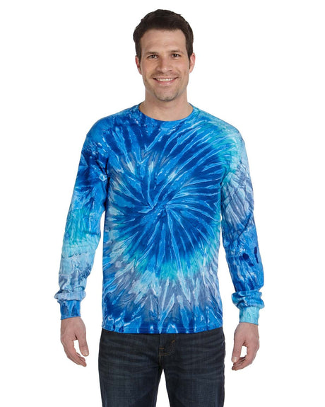 Tie-Dye Adult 5.4 oz. 100% Cotton Long-Sleeve T-Shirt Tie-Dye