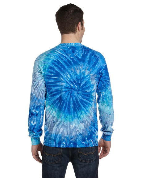 Tie-Dye Adult 5.4 oz. 100% Cotton Long-Sleeve T-Shirt Tie-Dye