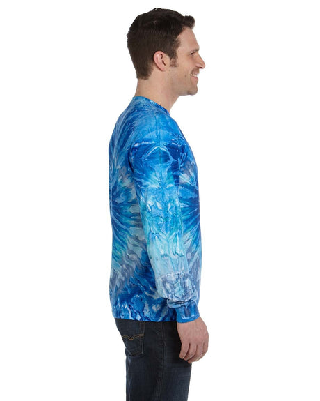 Tie-Dye Adult 5.4 oz. 100% Cotton Long-Sleeve T-Shirt Tie-Dye