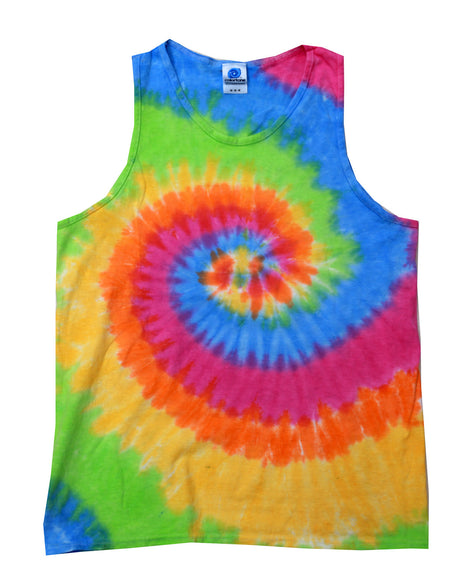 Tie-Dye Adult 5.4 oz. 100% Cotton Tank Top Mens Apparel Shirts & Tops