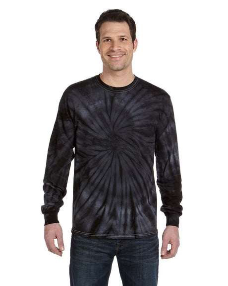 Tie-Dye Adult 5.4 oz. 100% Cotton Long-Sleeve T-Shirt Tie-Dye