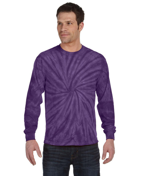 Tie-Dye Adult 5.4 oz. 100% Cotton Long-Sleeve T-Shirt Tie-Dye