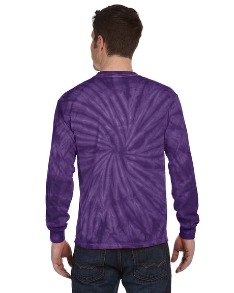 Tie-Dye Adult 5.4 oz. 100% Cotton Long-Sleeve T-Shirt Tie-Dye
