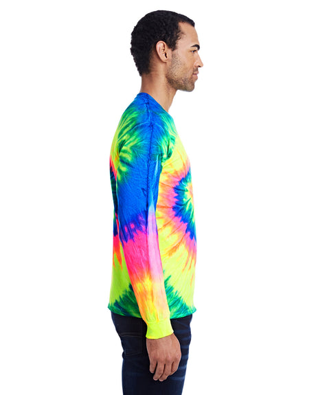 Tie-Dye Adult 5.4 oz. 100% Cotton Long-Sleeve T-Shirt Tie-Dye