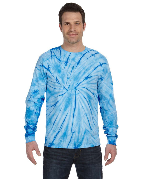 Tie-Dye Adult 5.4 oz. 100% Cotton Long-Sleeve T-Shirt Tie-Dye
