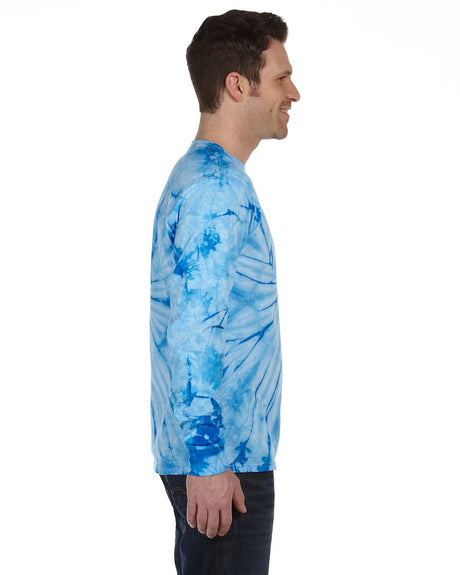 Tie-Dye Adult 5.4 oz. 100% Cotton Long-Sleeve T-Shirt Tie-Dye