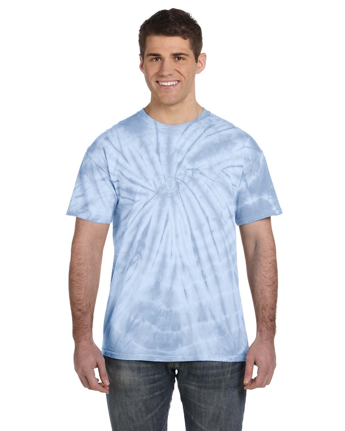 Tie-Dye Adult 5.4 oz. 100% Cotton Spider T-Shirt Mens Apparel Shirts & Tops