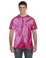 Tie-Dye Adult 5.4 oz. 100% Cotton Spider T-Shirt Mens Apparel Shirts & Tops