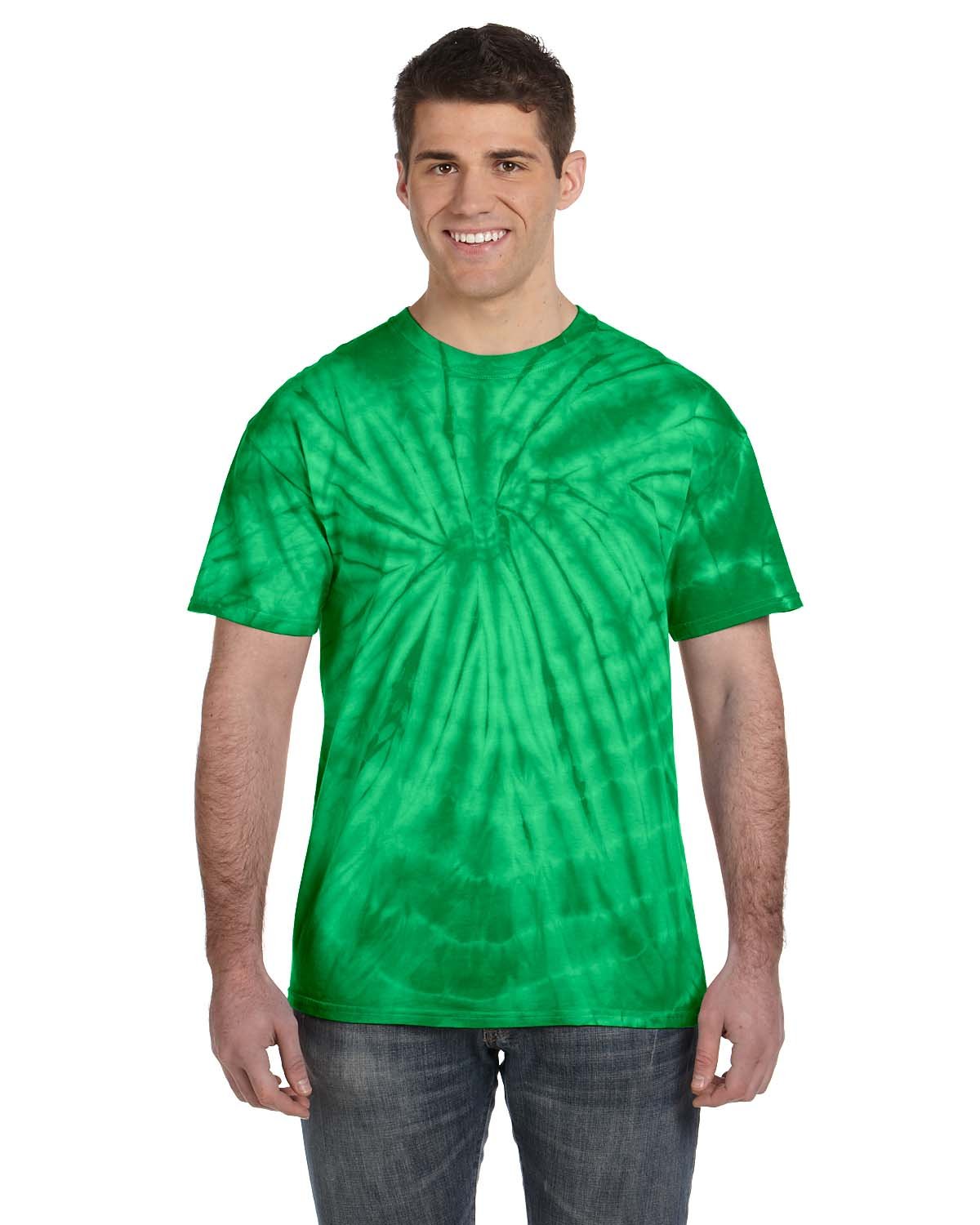 Tie-Dye Adult 5.4 oz. 100% Cotton Spider T-Shirt Mens Apparel Shirts & Tops