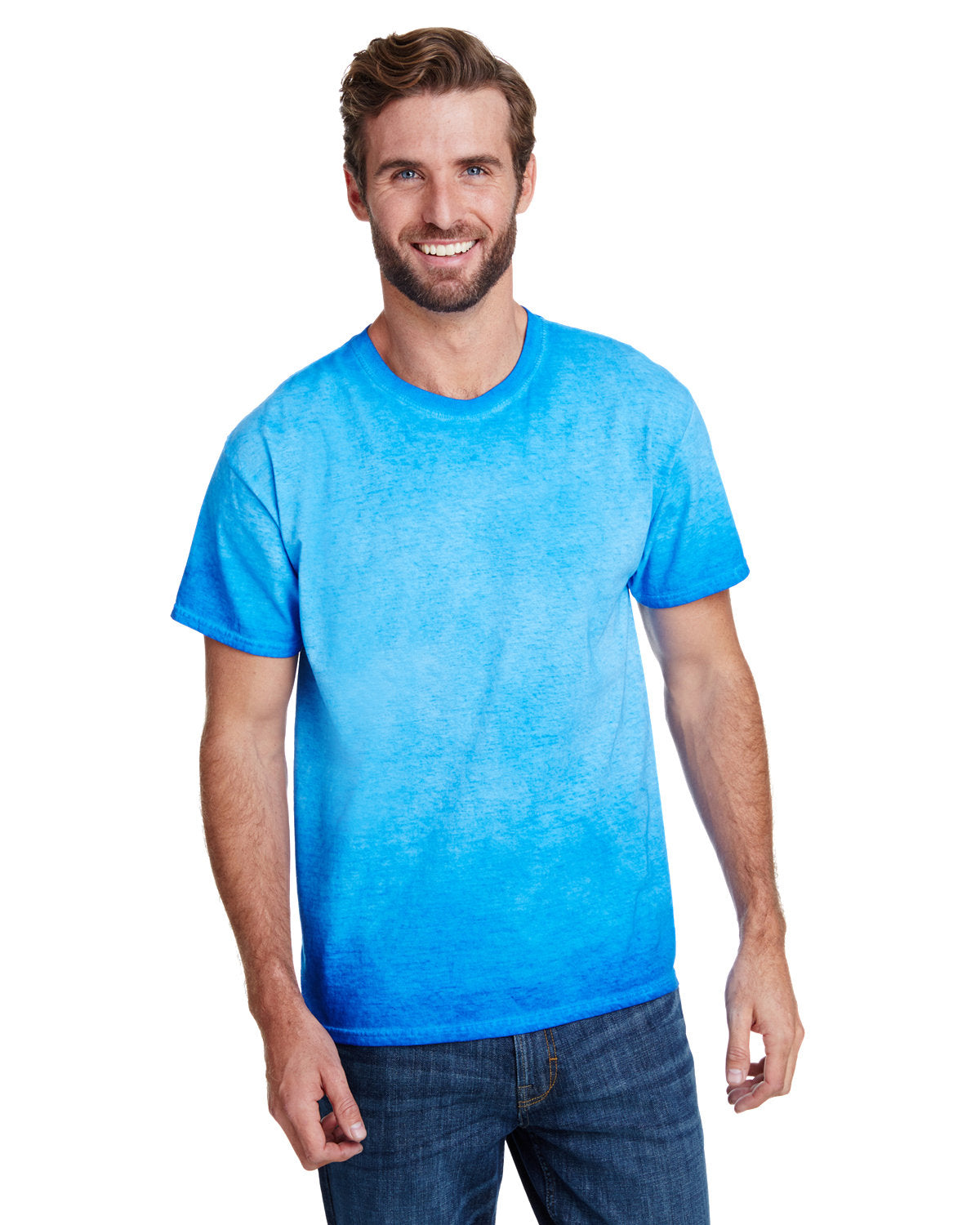 Tie-Dye Adult Oil Wash T-Shirt Tie-Dye