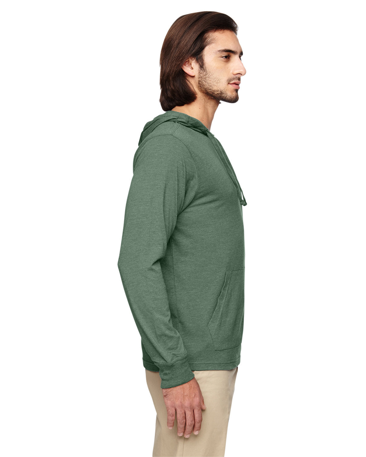 econscious Unisex Eco Blend Long-Sleeve Pullover Hooded T-Shirt econscious