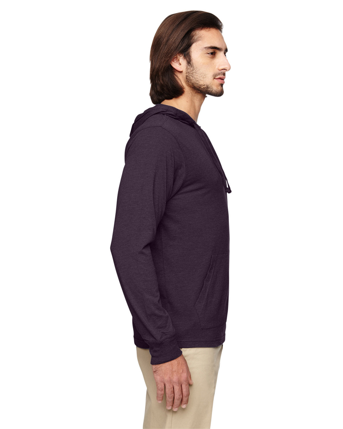 econscious Unisex Eco Blend Long-Sleeve Pullover Hooded T-Shirt econscious