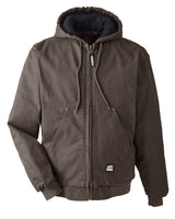 Berne Men's Tall Highland Washed Cotton Duck Hooded Jacket Berne