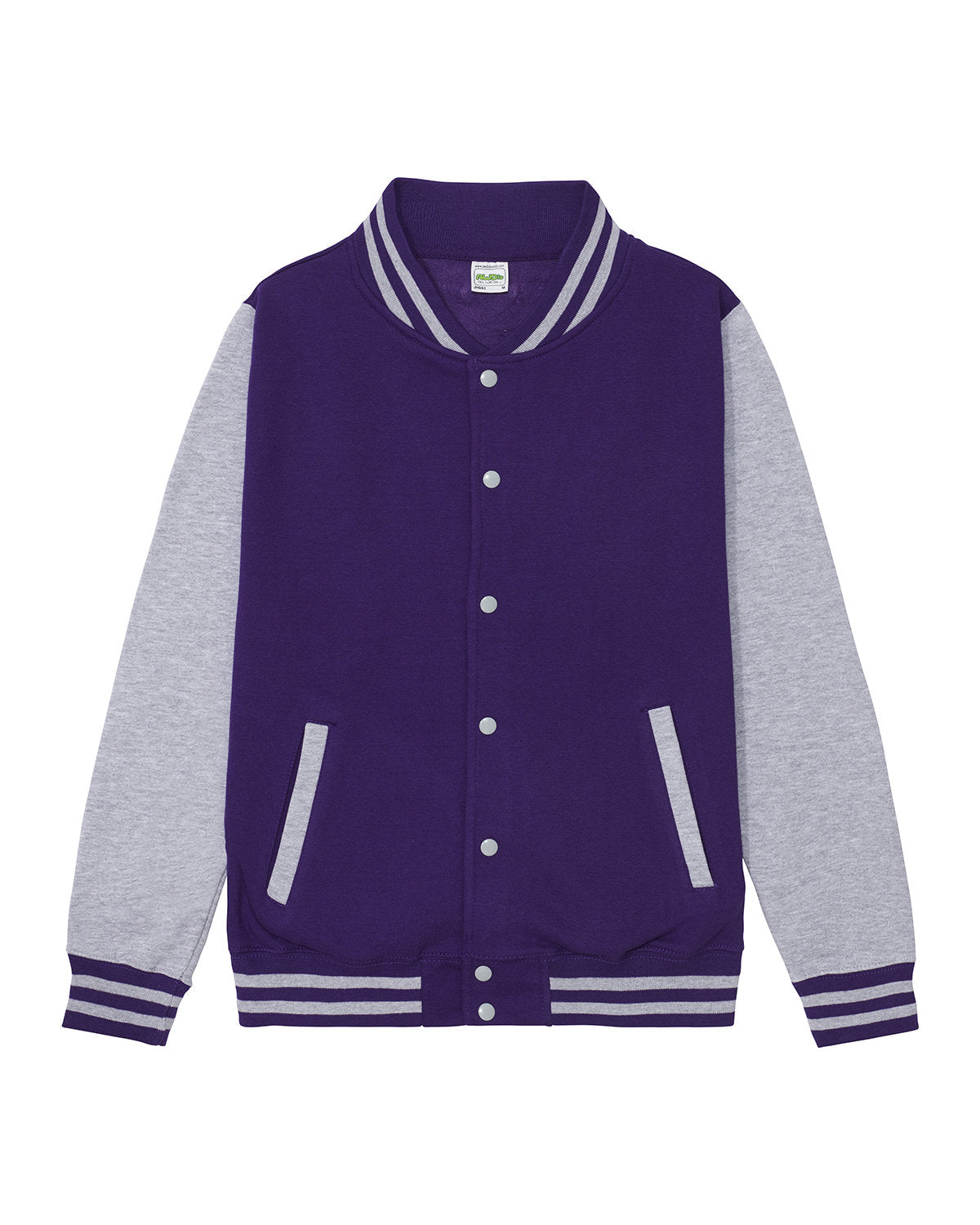 Just Hoods By AWDis Men's 80/20 Heavyweight Letterman Jacket Just Hoods By AWDis