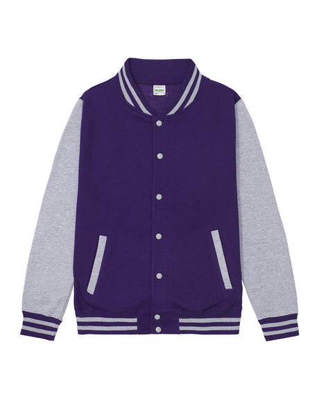 Just Hoods By AWDis Men's 80/20 Heavyweight Letterman Jacket Just Hoods By AWDis