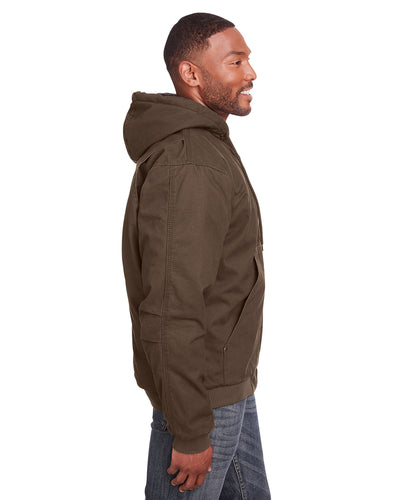 Berne Men's Tall Highland Washed Cotton Duck Hooded Jacket