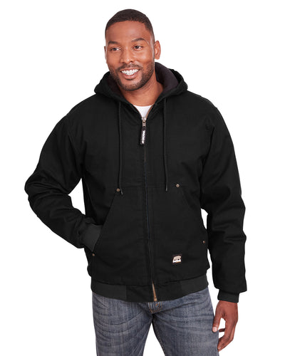 Berne Men's Tall Highland Washed Cotton Duck Hooded Jacket