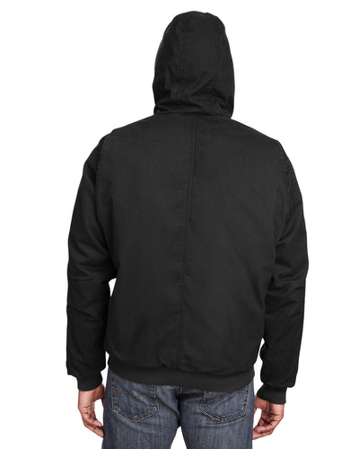 Berne Men's Tall Highland Washed Cotton Duck Hooded Jacket