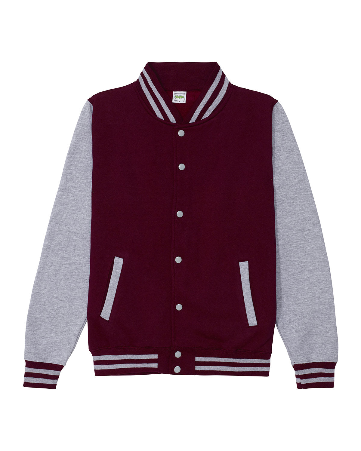 Just Hoods By AWDis Men's 80/20 Heavyweight Letterman Jacket Just Hoods By AWDis