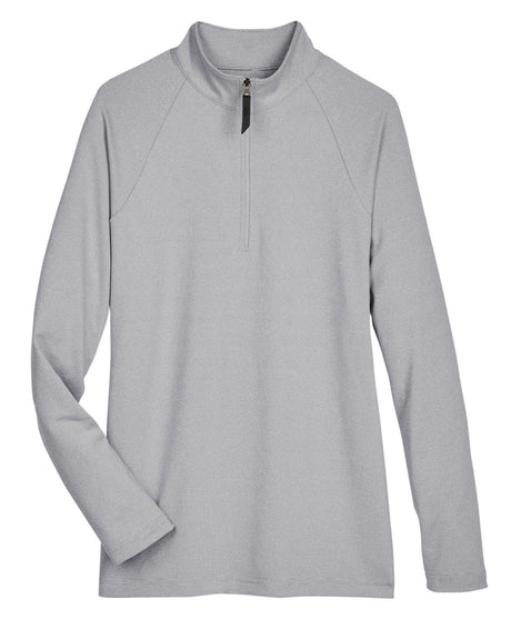 Devon & Jones CrownLux Performance™ Ladies' Clubhouse Micro-Stripe Quarter-Zip Devon & Jones
