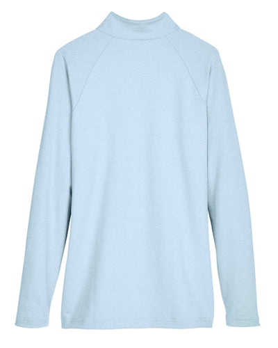 Devon & Jones CrownLux Performance™ Ladies' Clubhouse Micro-Stripe Quarter-Zip