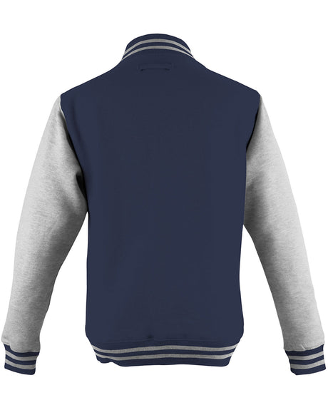 Just Hoods By AWDis Men's 80/20 Heavyweight Letterman Jacket Just Hoods By AWDis