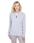 Devon & Jones CrownLux Performance™ Ladies' Clubhouse Micro-Stripe Quarter-Zip Devon & Jones
