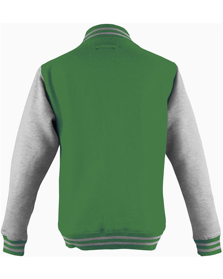 Just Hoods By AWDis Men's 80/20 Heavyweight Letterman Jacket Just Hoods By AWDis