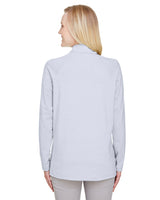 Devon & Jones CrownLux Performance™ Ladies' Clubhouse Micro-Stripe Quarter-Zip Devon & Jones