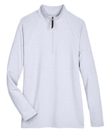 Devon & Jones CrownLux Performance™ Ladies' Clubhouse Micro-Stripe Quarter-Zip Devon & Jones