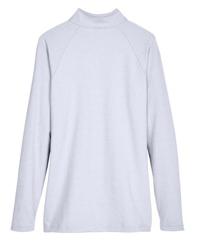 Devon & Jones CrownLux Performance™ Ladies' Clubhouse Micro-Stripe Quarter-Zip