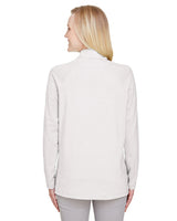 Devon & Jones CrownLux Performance™ Ladies' Clubhouse Micro-Stripe Quarter-Zip Devon & Jones