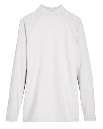 Devon & Jones CrownLux Performance™ Ladies' Clubhouse Micro-Stripe Quarter-Zip