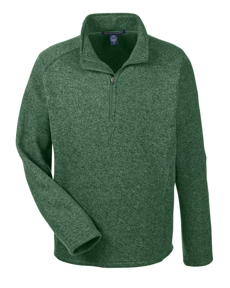 Devon & Jones Adult Bristol Sweater Fleece Quarter-Zip