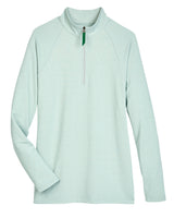 Devon & Jones CrownLux Performance™ Ladies' Clubhouse Micro-Stripe Quarter-Zip Devon & Jones