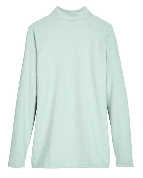 Devon & Jones CrownLux Performance™ Ladies' Clubhouse Micro-Stripe Quarter-Zip Devon & Jones