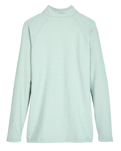 Devon & Jones CrownLux Performance™ Ladies' Clubhouse Micro-Stripe Quarter-Zip