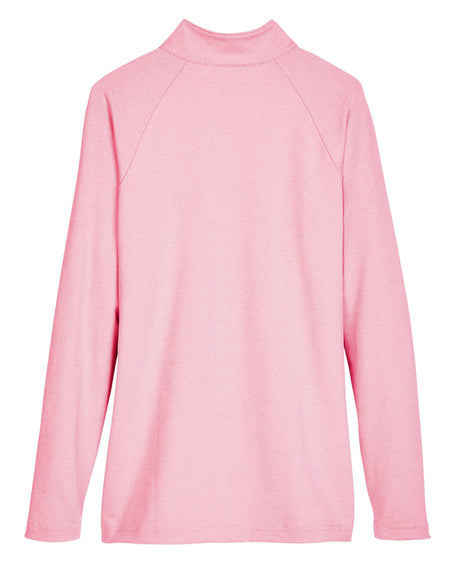Devon & Jones CrownLux Performance™ Ladies' Clubhouse Micro-Stripe Quarter-Zip Devon & Jones