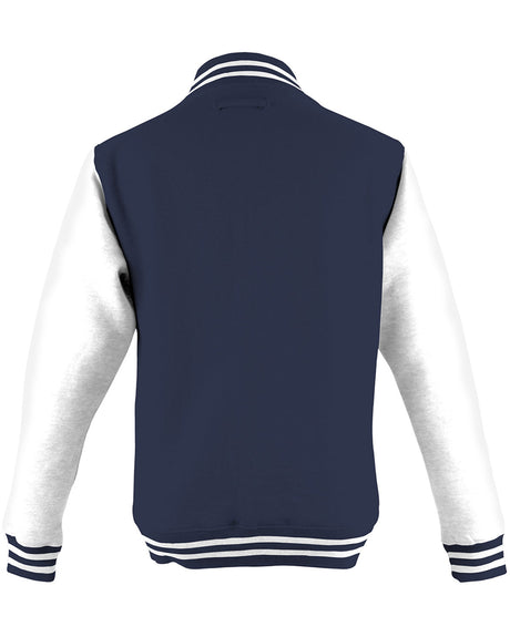 Just Hoods By AWDis Men's 80/20 Heavyweight Letterman Jacket Just Hoods By AWDis