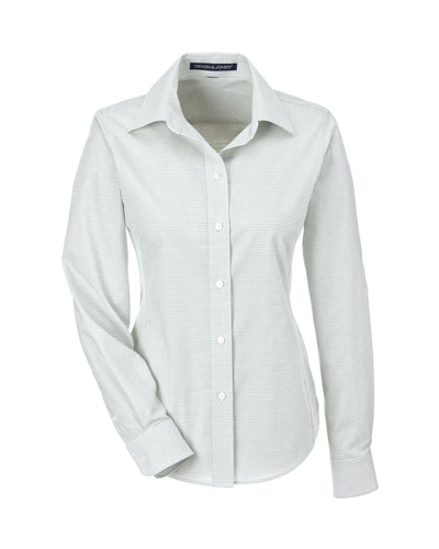 Devon & Jones Ladies' Crown Woven Collection™ Micro Tattersall