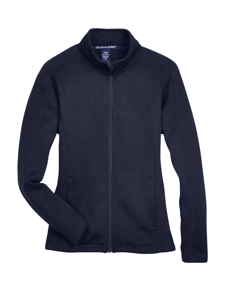 Devon & Jones Ladies' Bristol Full-Zip Sweater Fleece Jacket Devon & Jones
